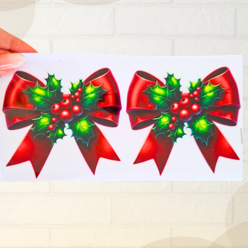 Decalque 2 Laços Natal Encantado