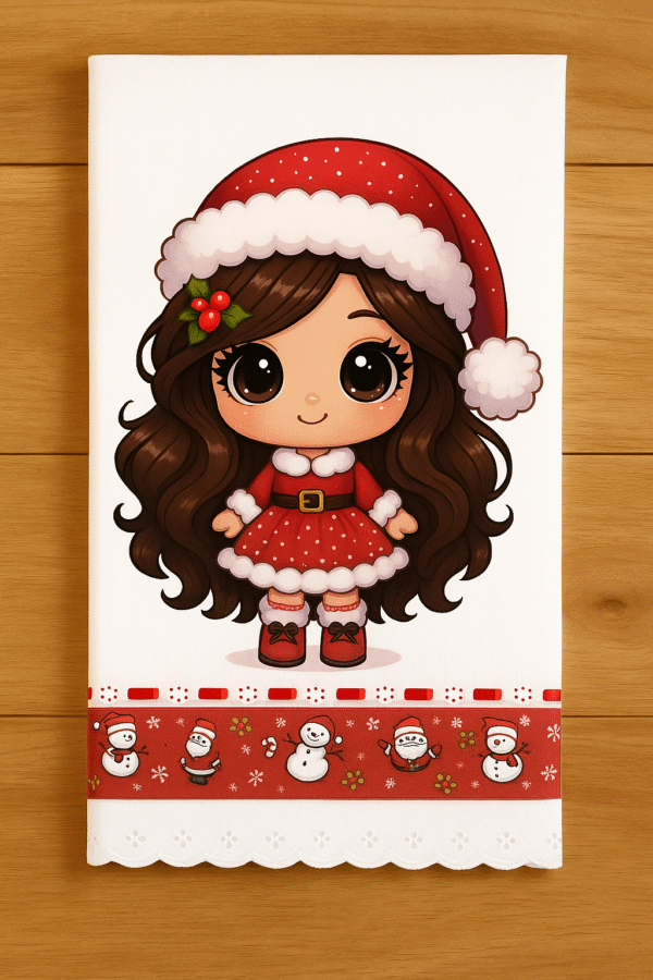 Decalque Transfer Natal Menina Delicada