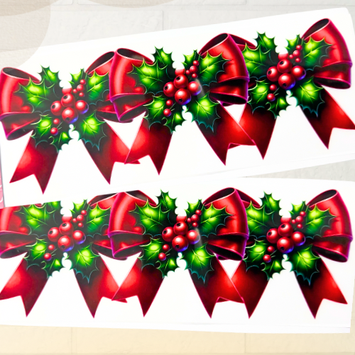 Decalque Natal Trio Laços.