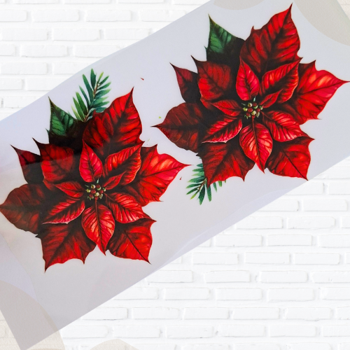 Decalque Transfer Flor Vermelha