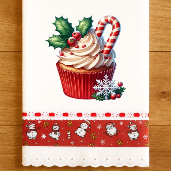 Decalque Transfer cupcack Natal