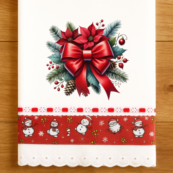 Decalque Transfer Laço Natal Encantado