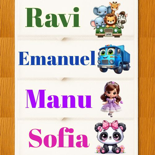 4 Nomes Transfer Fácil Personalizados - Imagem 5