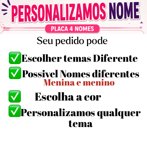 4 Nomes Transfer Fácil Personalizados - Imagem 6