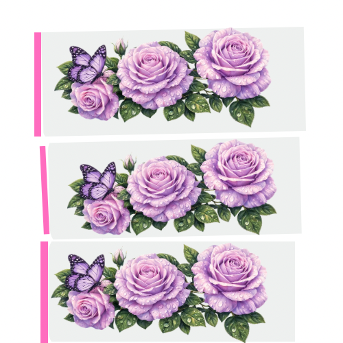 Transfer Fácil Rosas Encantadas Lilas