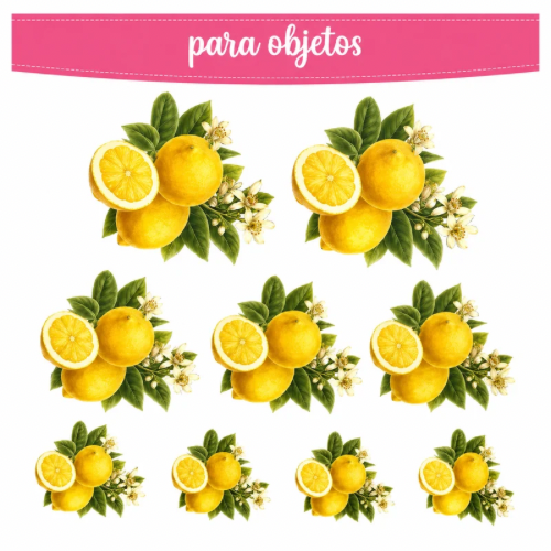 Decalque facil UV para objetos Limão